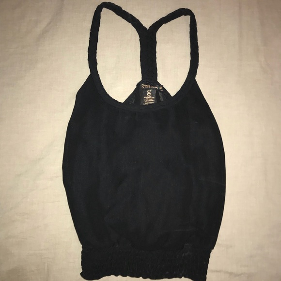 macys womens black tops